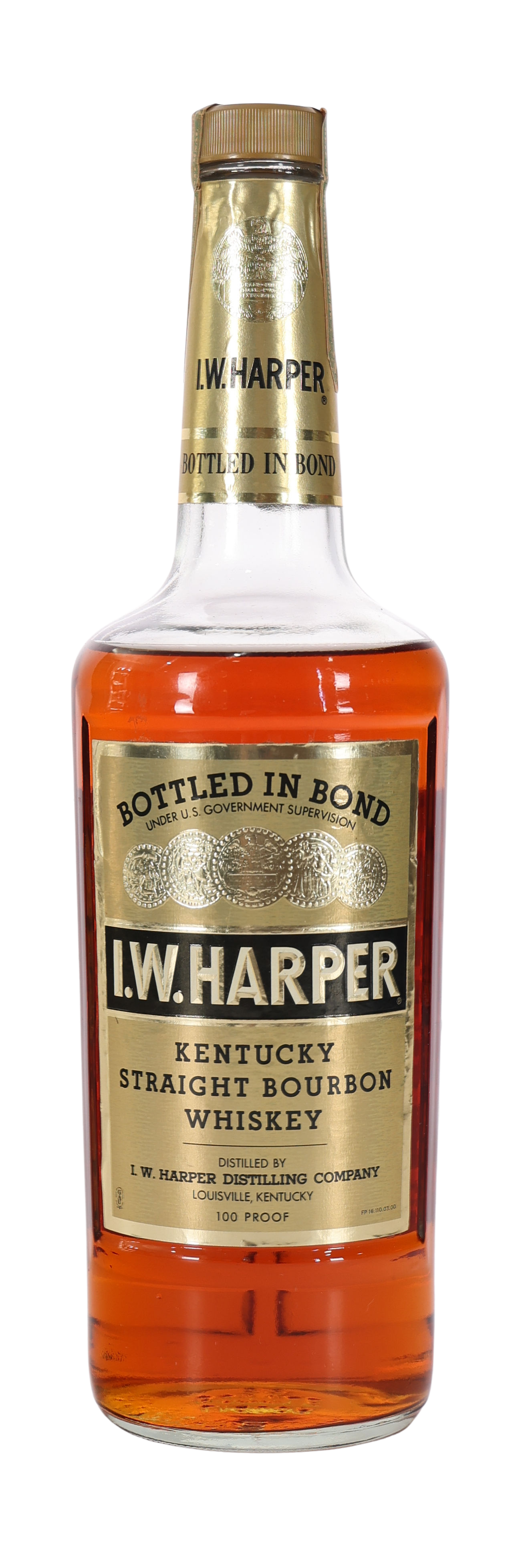 I.W. Harper Bottled in Bond 4yr (1974) Bourbon Whiskey Bottle